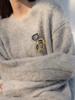 Fashion Minimalist Metal Texture Square Hollow Brooch Ins Style Fashionable All-Matching Sweater Outwear Embellishment Accessories for Women