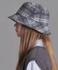 Hwaiteusaenjeu Purple Label Tartan Check Bucket Hat Ash Bun