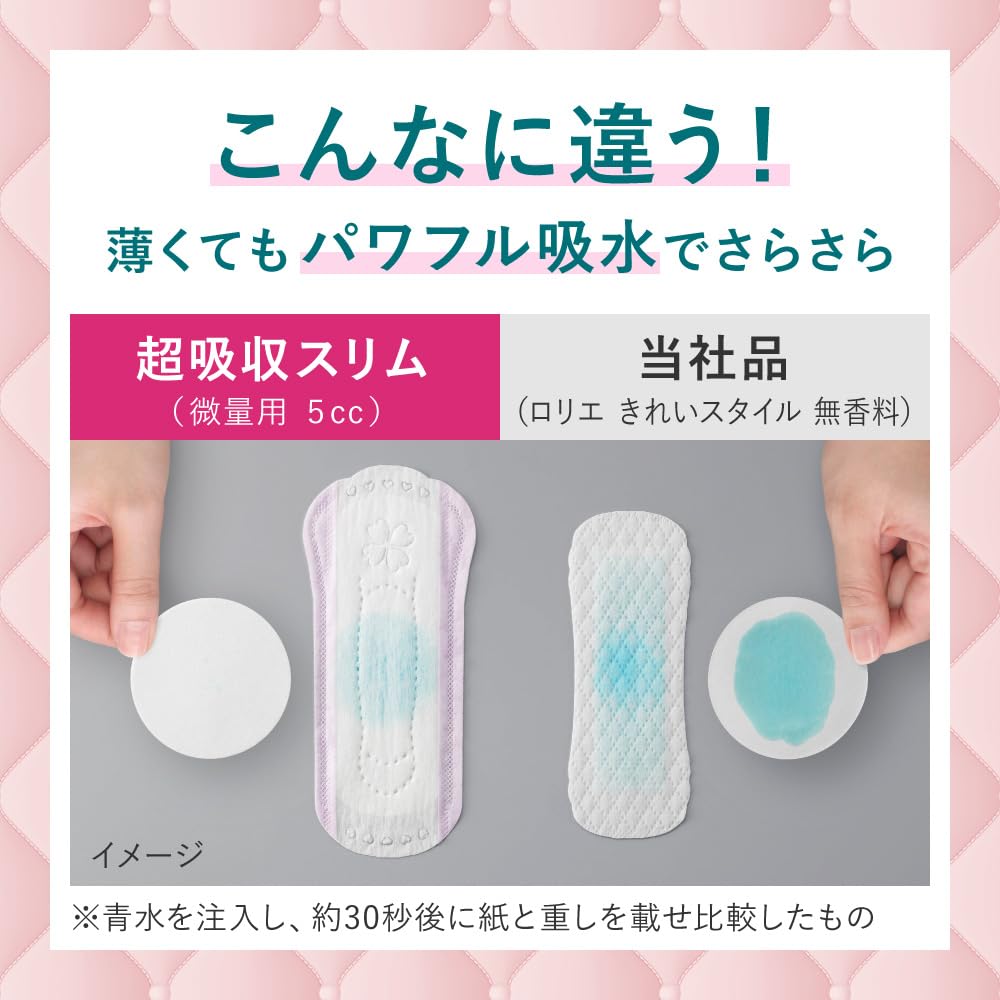 Laurier Sara Pure Super Saugfähig Schlank 30cc 88 Blätter Blätter x 4 Saugfähig Inkontinenz (22 Packungen) (Slipeinlagen, Pflege, Binden)