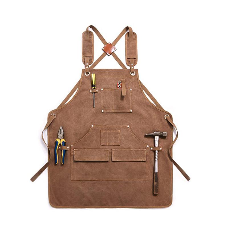 

Фартук Холщовый фартук Многофункциональный карманный фартук Плотник Электрик Рабочая одежда Парикмахерский фартук