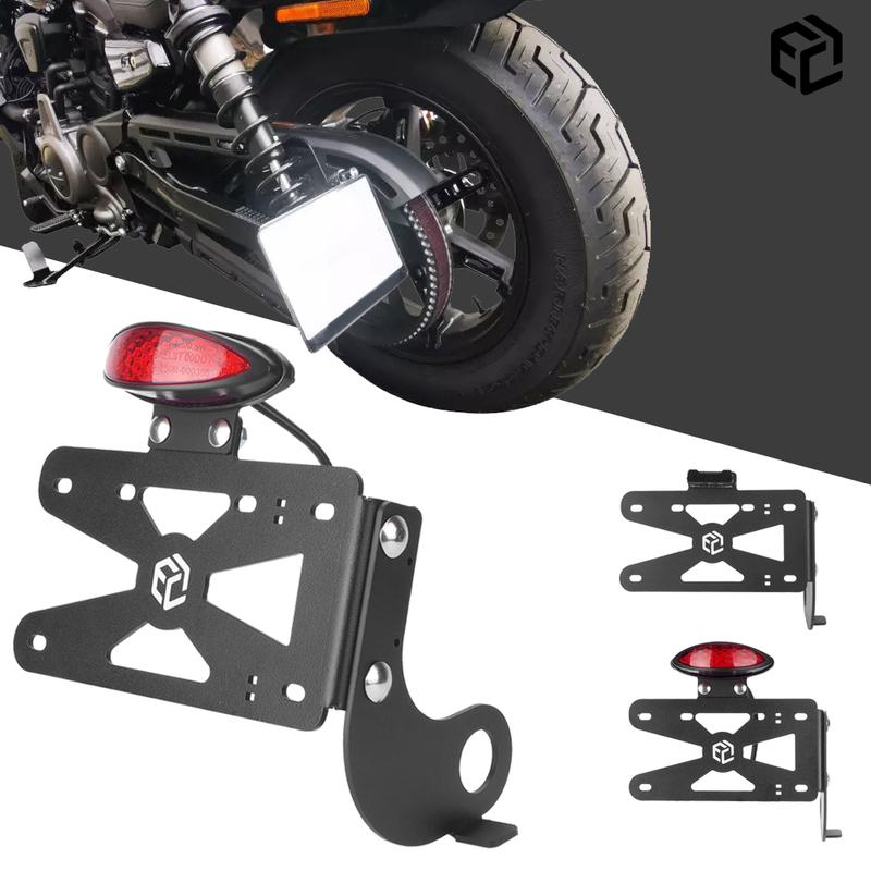 For RH975 Motorcycle Rear License Plate Mount Holder For Harley Nightster 975 With LED Light Bracket Accessories