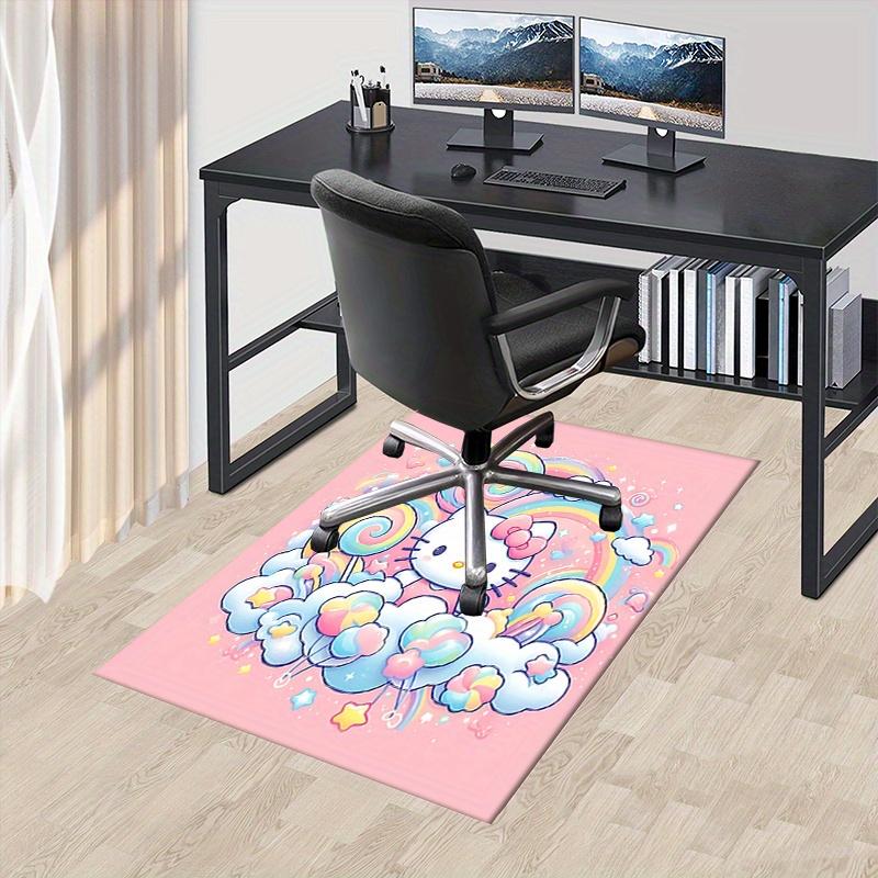 

Office Rug Hello Kitty, Rainbow Anti-Slip Rug, Machine Washable for Living Room, Bedroom, Office, Multiple Sizes, Bedroom Mat, Decorative Mat, Durable 60cm by 90cm