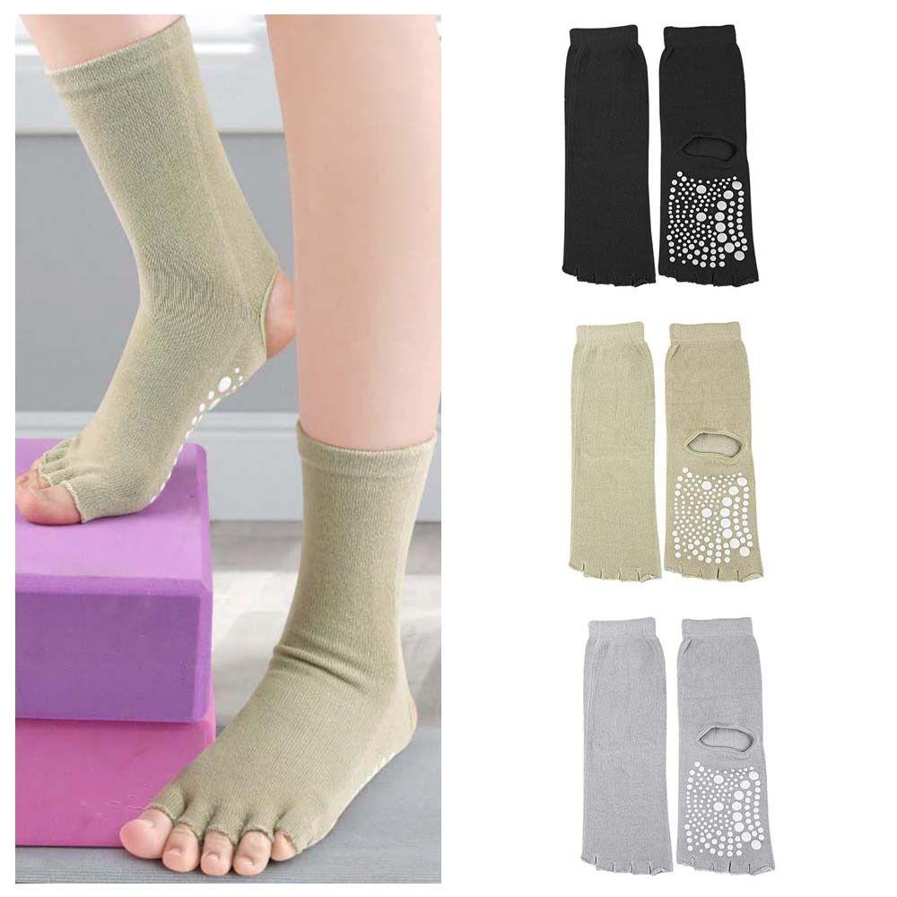 Toe Separation Exposed Sport Five Finger Socks Short Cotton Socks  Yoga