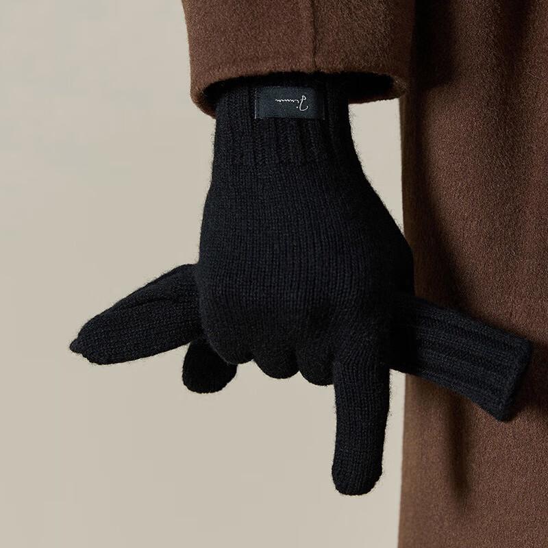 

JIUMU Men s Winter Wool Blend Warm Cycling Gloves One Size