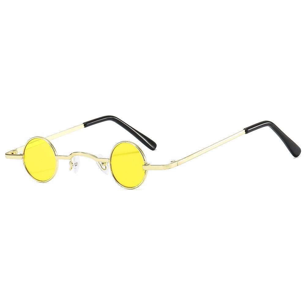 Small Frame Round Retro Sunglasses Men'S And Women'S Mini Small Round Frame Prince Glasses Glasses Hip Hop Sunglasses