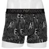 Emporio Armani ALL OVER BOLD LOGO Bold Logo Boxer Shorts, Front Closure, Men's Underwear, Size S (EU Size), Navy (Product Code: 54045069)