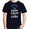 Keep Calm The Chef Is Here Graphic T Shirts Cotton Short Sleeve Cooking Kitchen Tshirts Unisex Top Tees Fashion Unisexs Print T Shirt