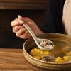 Glazed Ceramic Japanese Style Soup Spoon