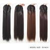 Black Brown Synthetic Long Straight Headband Half Wig Clip In Hair Extension Fluffy Natural False Hairpiece With HairBand