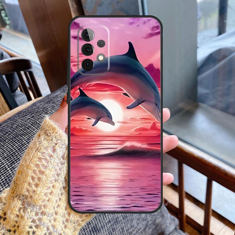 Dolphin Case For Samsung Galaxy A55 A35 A15 A56 A36 A26 A16 A06 A54 A34 A14 A13 A53 A12 A22 A32 A52