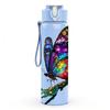 1PC Bright Color Butterfly Insect Print 750ml Color Plastic Sports Water Bottle Leakproof Flip Straw Lid Suitable for Sports Office Home Use