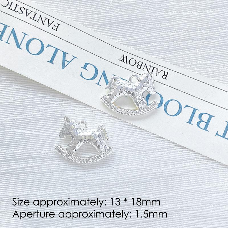 1Pcs Cute Simple Horse Animal Pendant Charms For Handmade Jewelry Making Necklace Earrings Bracelet Diy Accessories Supplies