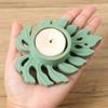 Leaves Candlestick Silicone Mold DIY Handmade Leaf Tealight Candle Holder Plaster Concrete Resin Craft Casting Molds Home Decor