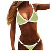 Ladies Sexy Fashion Tight Bikini  Color Matching Two-piece Split Swimsuit