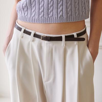 CEINTURE GOCORI EN CUIR VEGAN - MARRON CHOCOLAT ceinture en cuir vegan