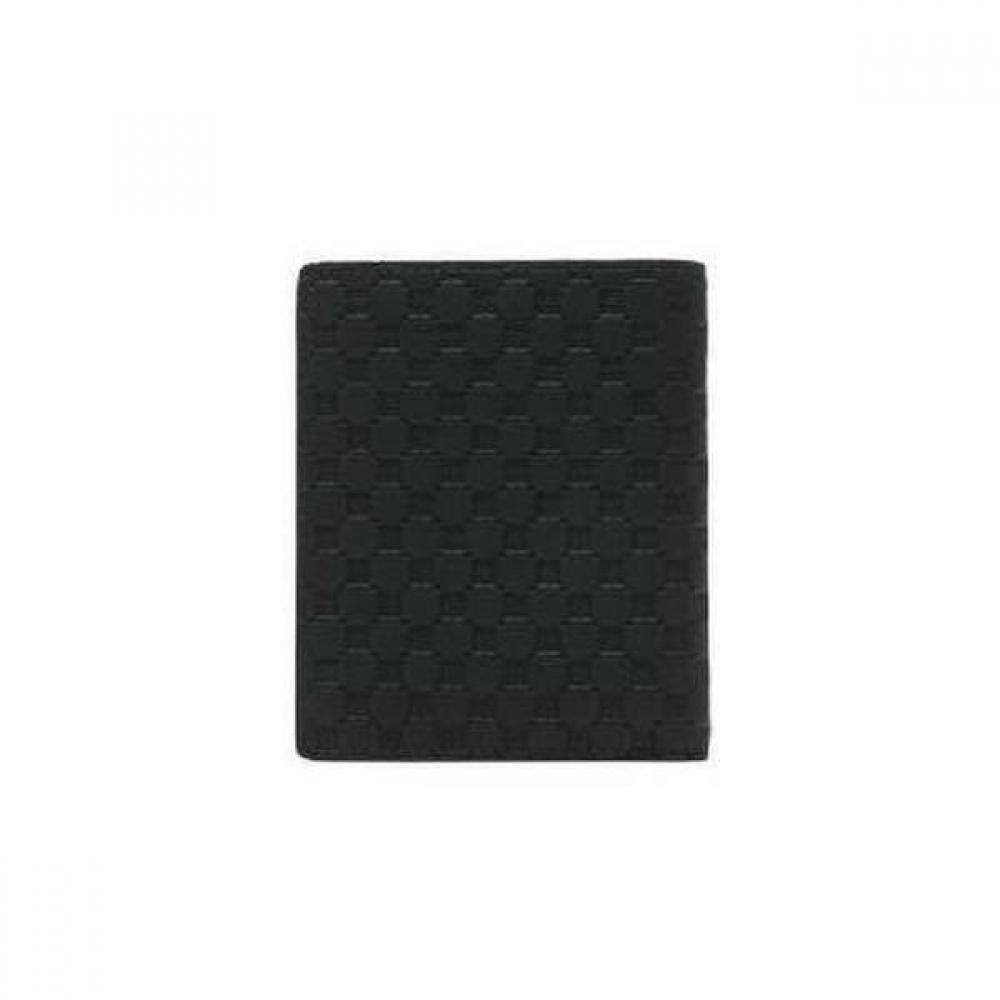 Daks Black Matte Leather Wallet Dd Logo Dbwa1f362bk