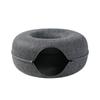 Cats Tunnel Bed Natural Pet Cave Round Detachable Indoor Interactive Toy House For Small Dogs Puppy Supplies