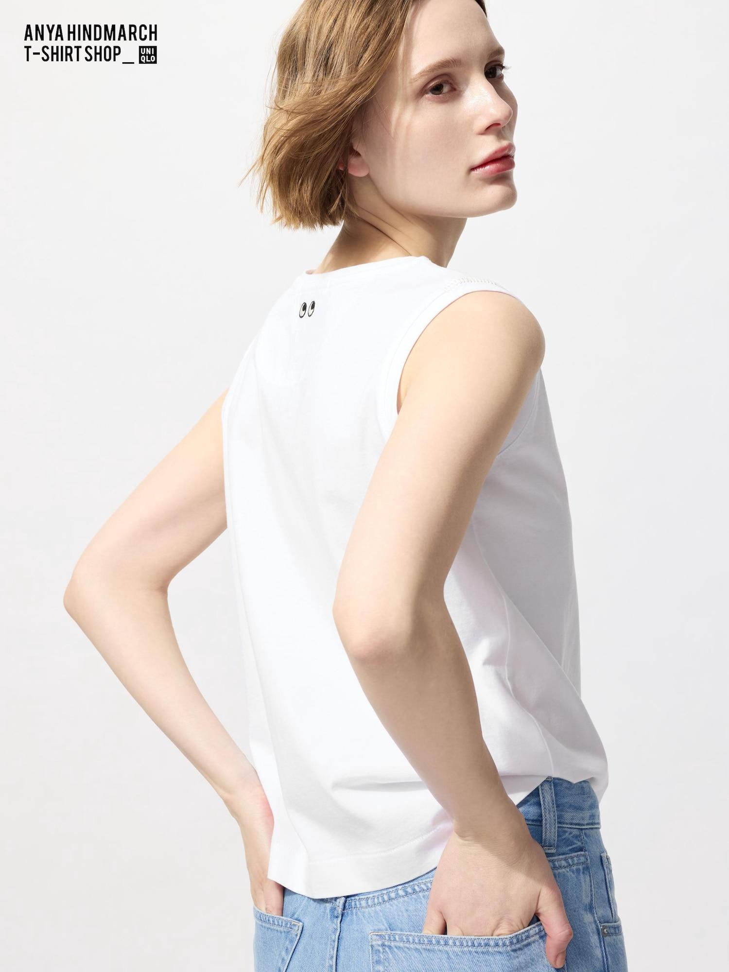 

Uniqlo T3Без рукавов Без рукавов TA 00 WHITE/WOMEN S