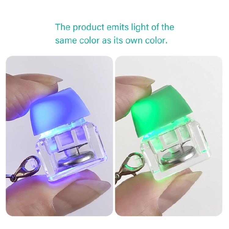 1PC Mechanical Keyboards Clicks Toy With Colorful LED Lights Switches Tester For Desk Decoration And Relaxation