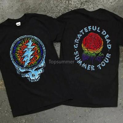 American Rare Vintage Grateful Dead 1995 30th Anniversary T-Shirt Summer New Vintage Fashion Men's and Women's Streetwear