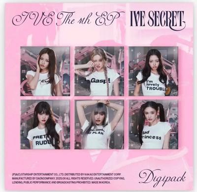 IVE (6-piece Set) Secret Secret Digipak Unopened Album