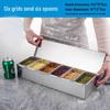 Stainless Steel 6-Compartment Commercial Condiment Organizer