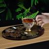 Diy Crystal Epoxy Gemeotric Oval Coaster Mirror Silikonform Ovale Tablettform zum Gießen mit Harzbetonzement