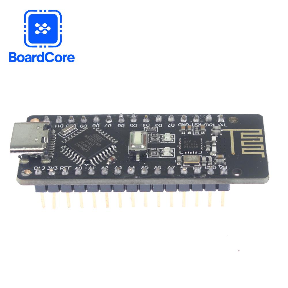 RF-Nano TYPE-C USB Compatible ATmega328P Nano V3.0 Integrated NRF24L01 Wireless CH340 module For Arduino