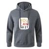 For Male And Women Spring Autumn Men's Oversize Casual Solid Color Black Pullover Hoodie Sweatshirt
