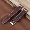 Oil Wax Genuine Leather Watch Strap 18mm-24mm Retro Rivets Bracelet Wristband Replacement Quick Release Watch Strap for Men
