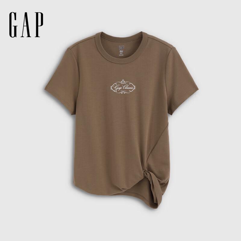 Gap Women's Pure Cotton Logo Print Loose Short Sleeve T-Shirt