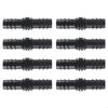 8Pcs Drip Irrigation Straight Fittings Barbed Locking Butt Joint Connectors 16mm Drip Tape Tubing Sprinkler Systems