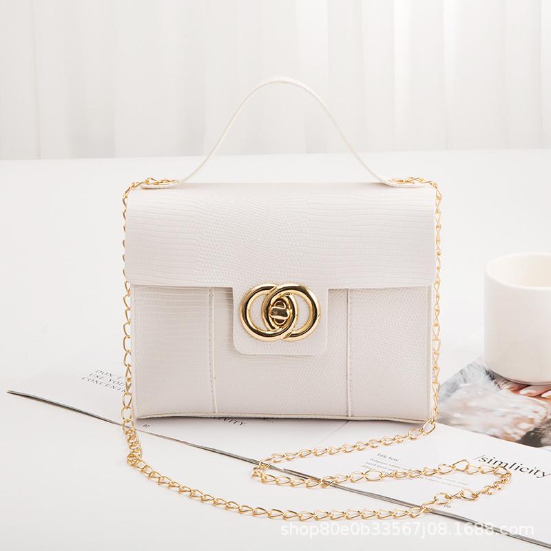 

2021 Korean Fashion Hand Bag Wholesale Women s Mini Bag Lizard Pattern Shoulder Bag белый