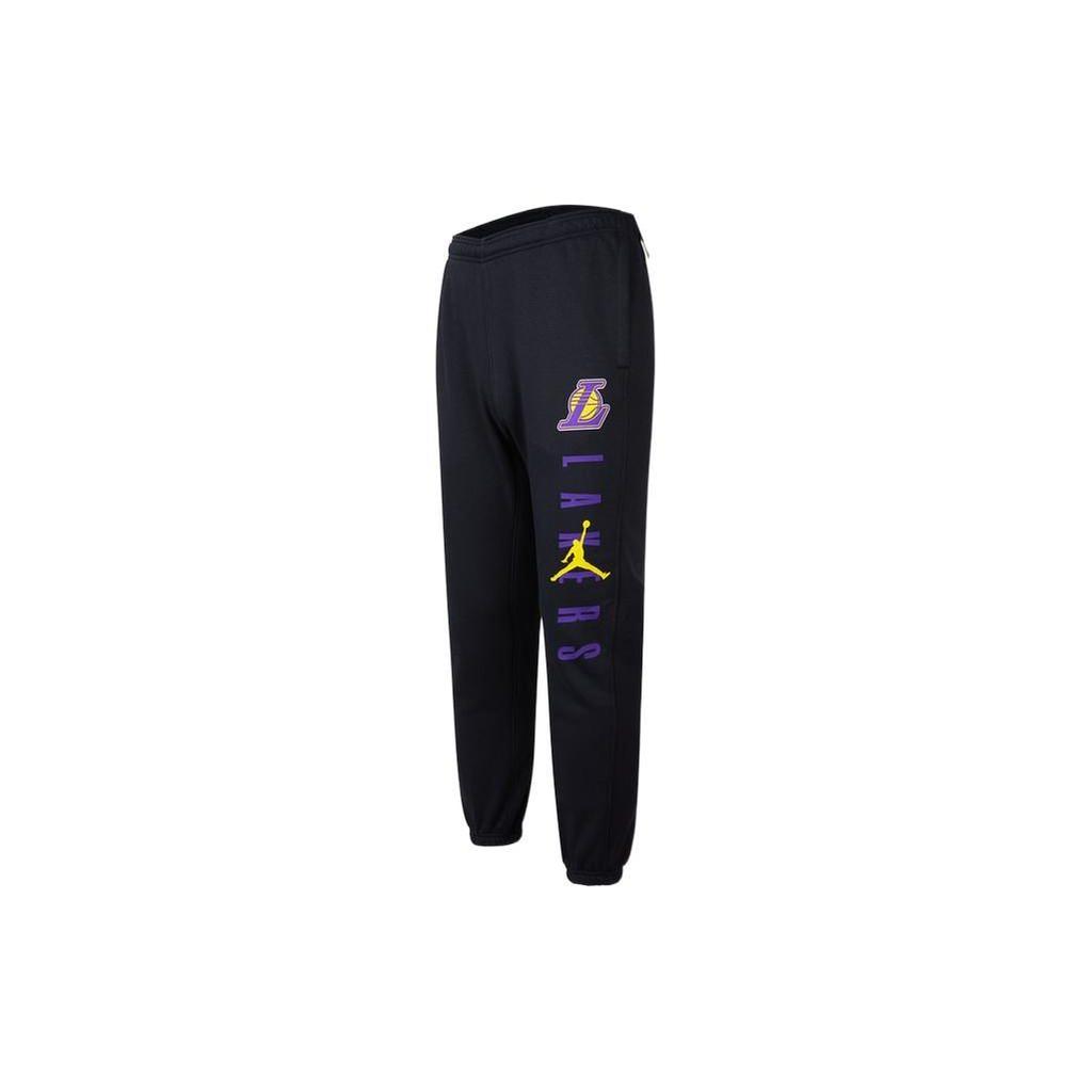 Jordan NBA Courtside Statement Edition Los Angeles Lakers Elastischer Bund Fleecegefüttert Gestrickte Jogginghose Herren Schwarz DB1774-010