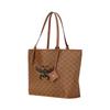 MCM Cognac Monogram Large Tote Bag with Gold Hardware for Daily Use
