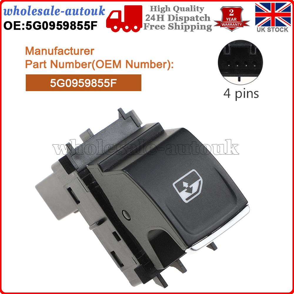 Passenger Side Window Switch Button For VW Golf GTI MK7 1.6 TDI BA5 5G0959855F