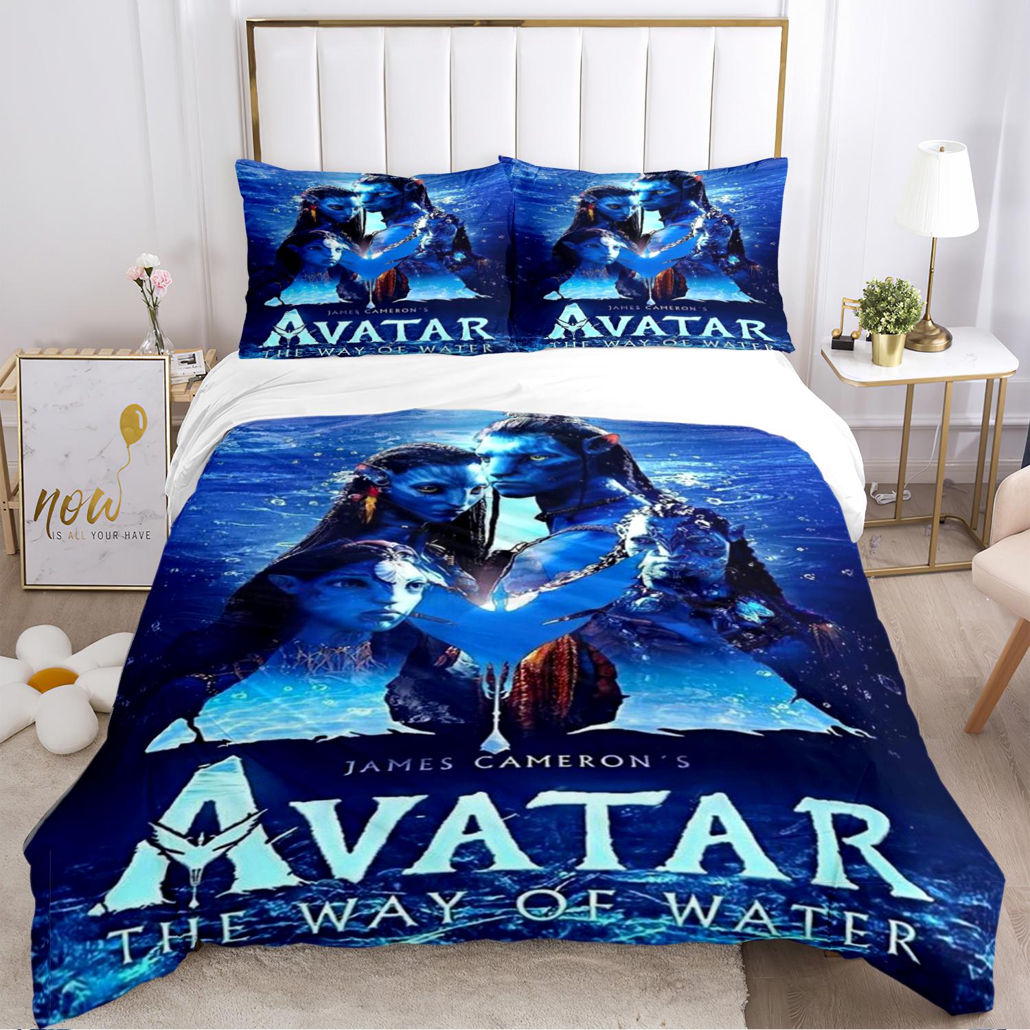 

A-Аватар Візерунок Фільму Всесезонна Підодіяльник Постільна Білизна Комплекти Ковдри М яка Ковдра та Наволочки Односпальний/Двоспальний/Королівський/Кінг 150x200cm