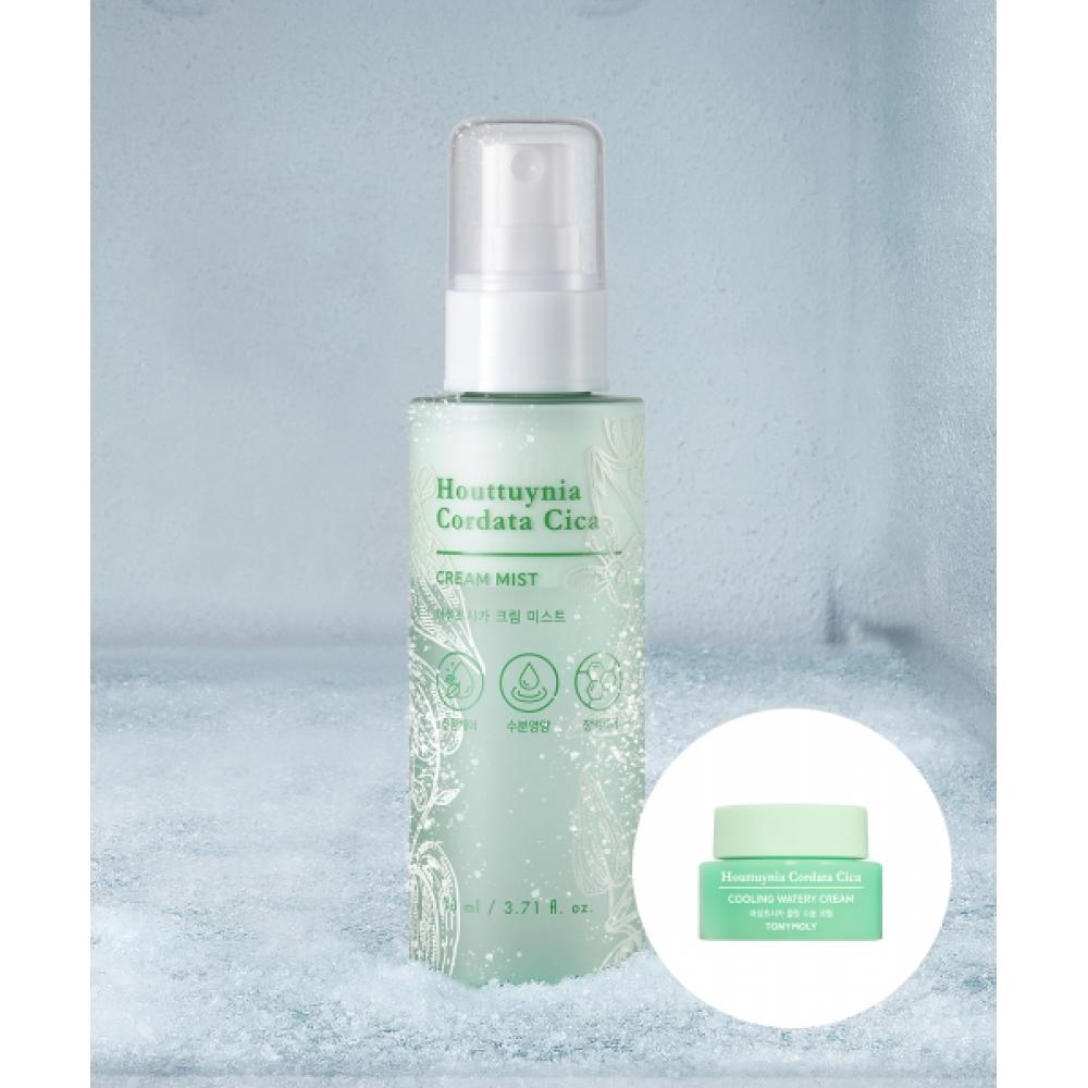 Tonymoly Cica Cream Mist 110ml + Cica Cooling Cream 8ml Gift FREE