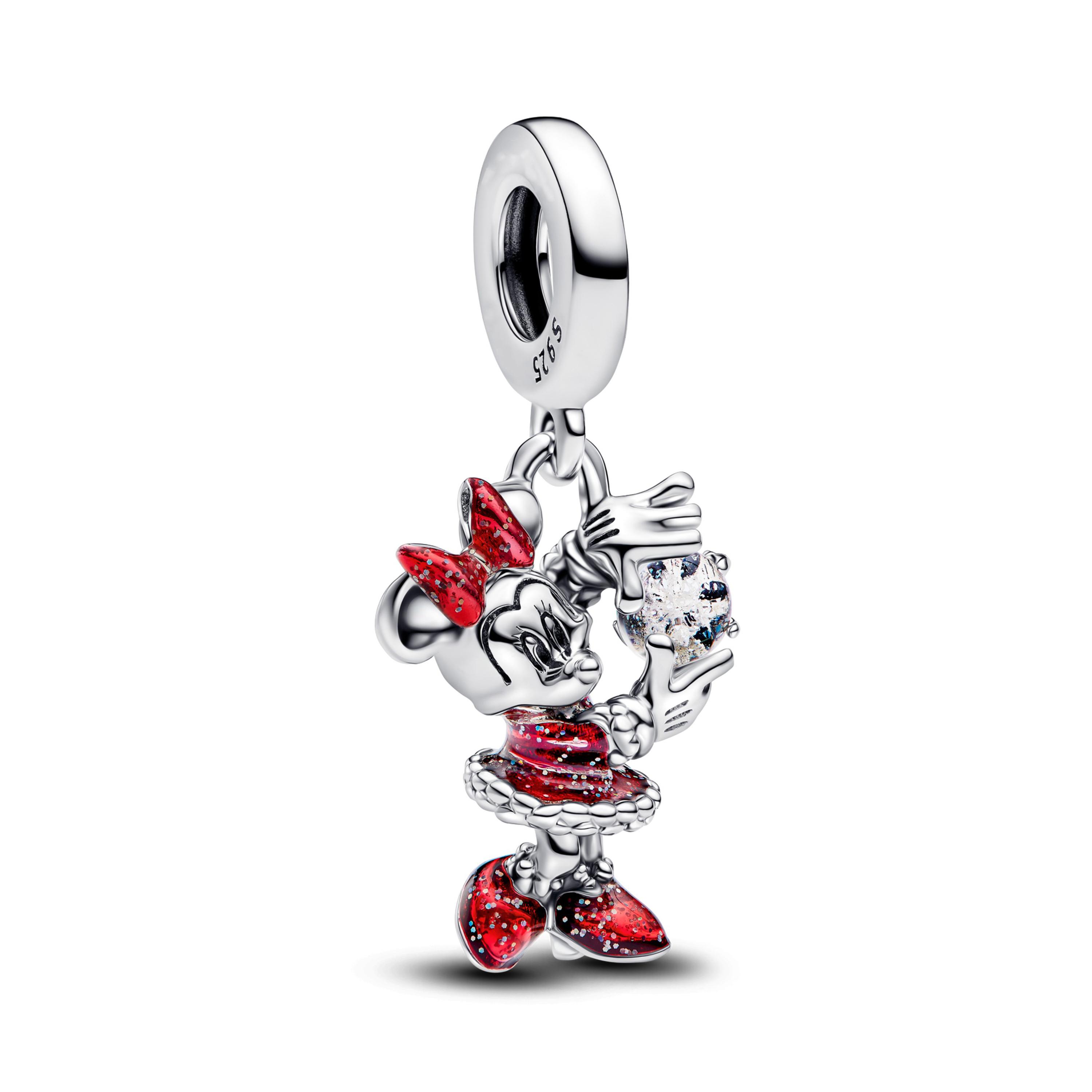 Nieuwe Mooie Prachtige Leuke Koperen Mickey Minnie Serie Bedeltjes Armband Hangers Sieraden Kerstcadeau white