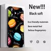 Macaron Cute Pink Girl Pattern Phone Case For iPhone 17 16 E 15 14 13 12 Plus Mini Pro Max Soft Black Shockproof Cover