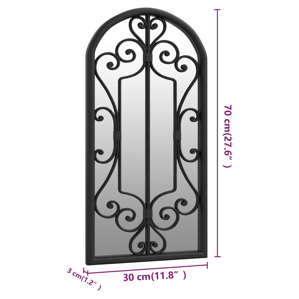 Vidaxl Indoor Chandelier, Black, 70X30 Cm, Iron