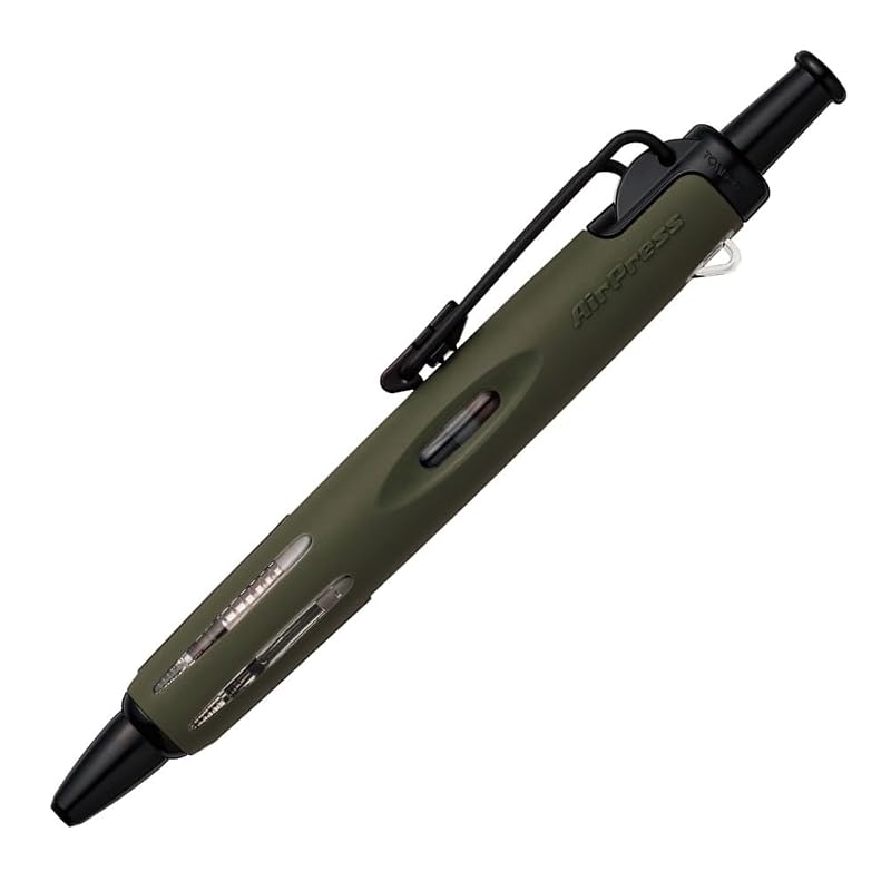 Tombow AirPress 0.7mm Pressurized Oil-Based Ballpoint Pen, Khaki, 1 Pen, BC-APN62