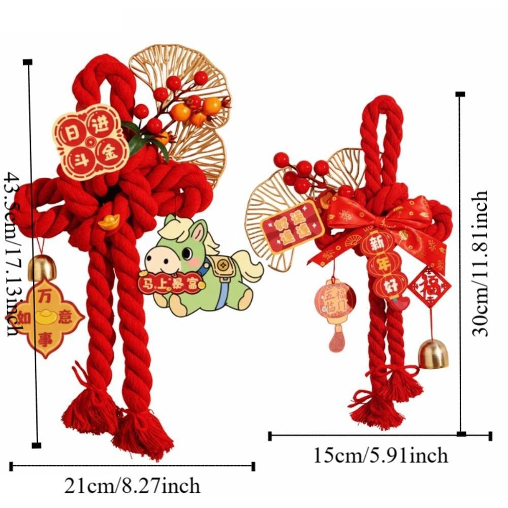Baumwolle Frühlingsfest Anhänger Viel Glück Neujahrsdekoration Veranda Tür