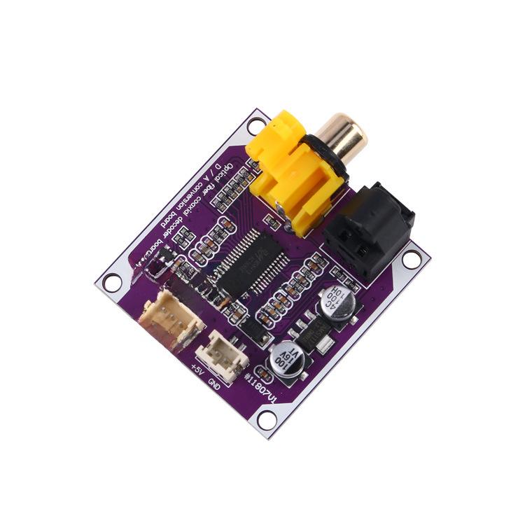 DAC Digital Decoder Board with Optical and Coaxial Inputs, 24-Bit, 192K Stereo Audio Output, DIY Modification.