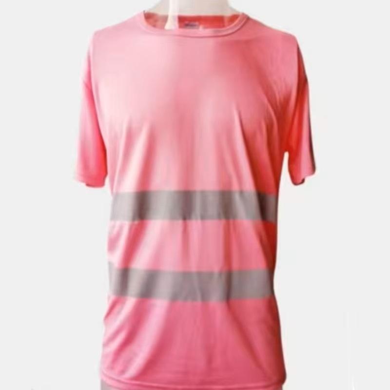 Fluorescenční reflexní košile s vysokou viditelností Tričko Safety Polo Tričko Stavební Košile Rychle schnoucí Pracovní oblečení Noční Cyklistika