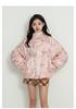 Yaya Women's 2025 Winter Shearling Collar Down Jacket – New Chinese Style, Short & Loose Fit