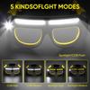 5 Modes LED Glasses Headlights Windproof Safety Outdoor Cycling Headlights Rechargeable Ultra Light Multifunctional Headlamp