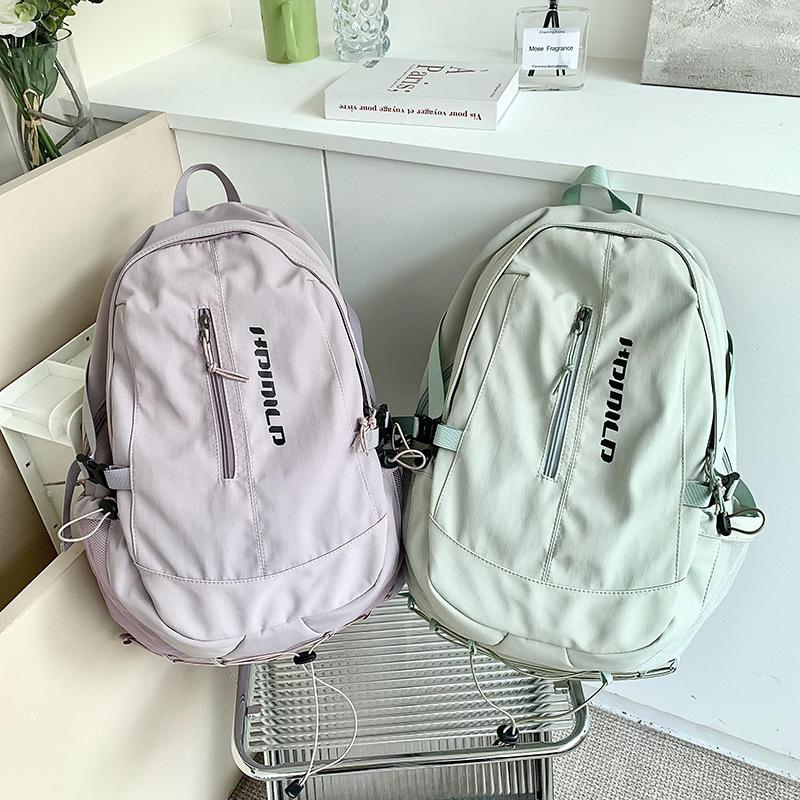Schoolbag Korean version ins style schoolbag large capacity middle and high school students trend backpack new tooling travel backpack