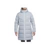 Nike Logo Mid-Length Hooded Down Jacket Men Outerwear Light-Grey DD6789-077