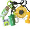 with D-shaped Buckle Fitness Series Pendant Colorful Simulation Dumbbells Keyring  Friends